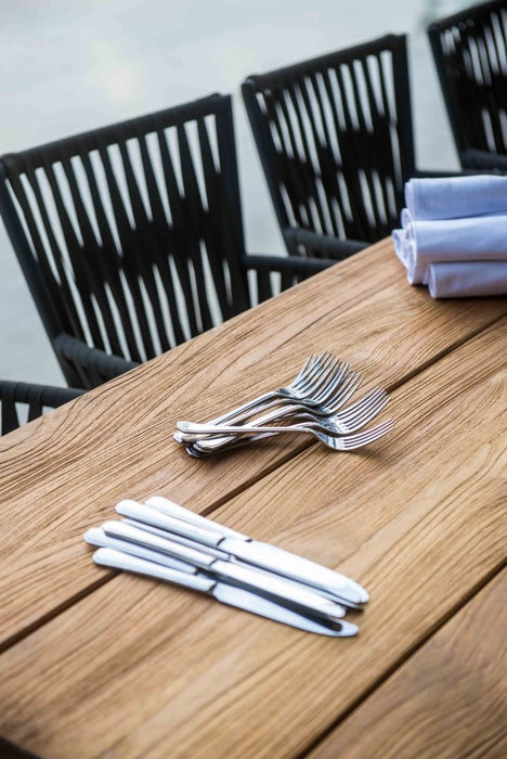 Skyline Design Bowline & Alaska 8 Seat Dining Set  Spoons in table