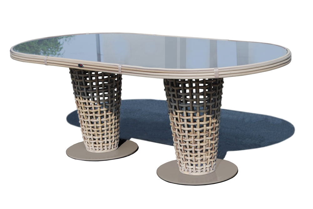 Dynasty 6 Seat Dining Table on a white background