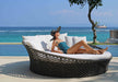 Kona Daybed side view with lady sunbathing