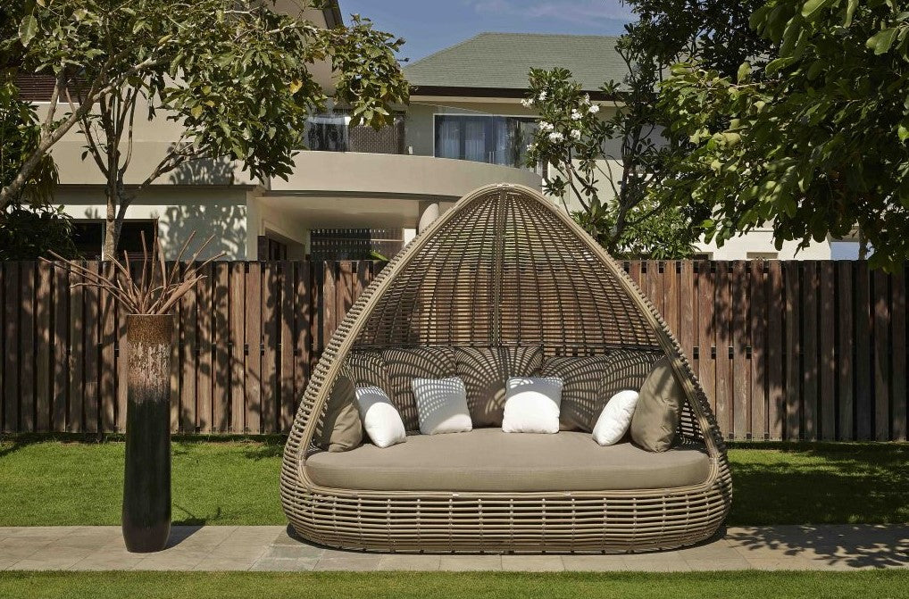 The Shade Daybed in a Garden