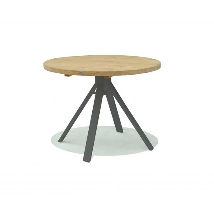 Skyline Design: The Venice 4 Seat Dining Set in Black Dining Table Round