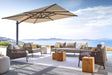 Scoop Outdoor Lounge set with large parasol