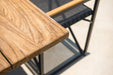 Skyline Design: The Venice 8 Seat Dining Set in Black Table Wood