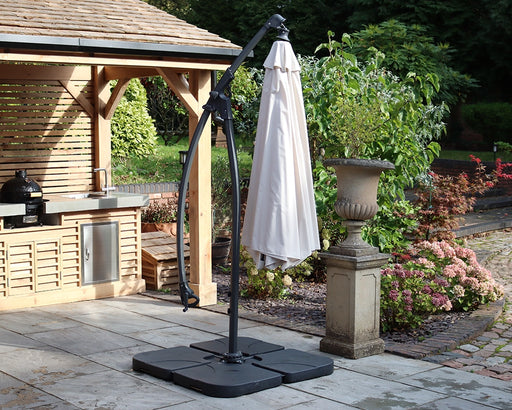 Deluxe 3 Mtr Cantilever Parasol Closed