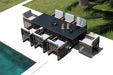 Horizon 8 Seat Dining Table & Chairs - Composite Tabletop from Above