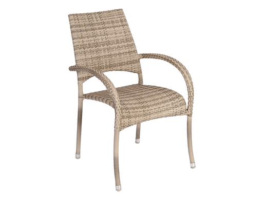 Ocean Pearl Fiji Stacking Armchair on white background