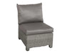 Paris Square Firepit Middle Seat on white background