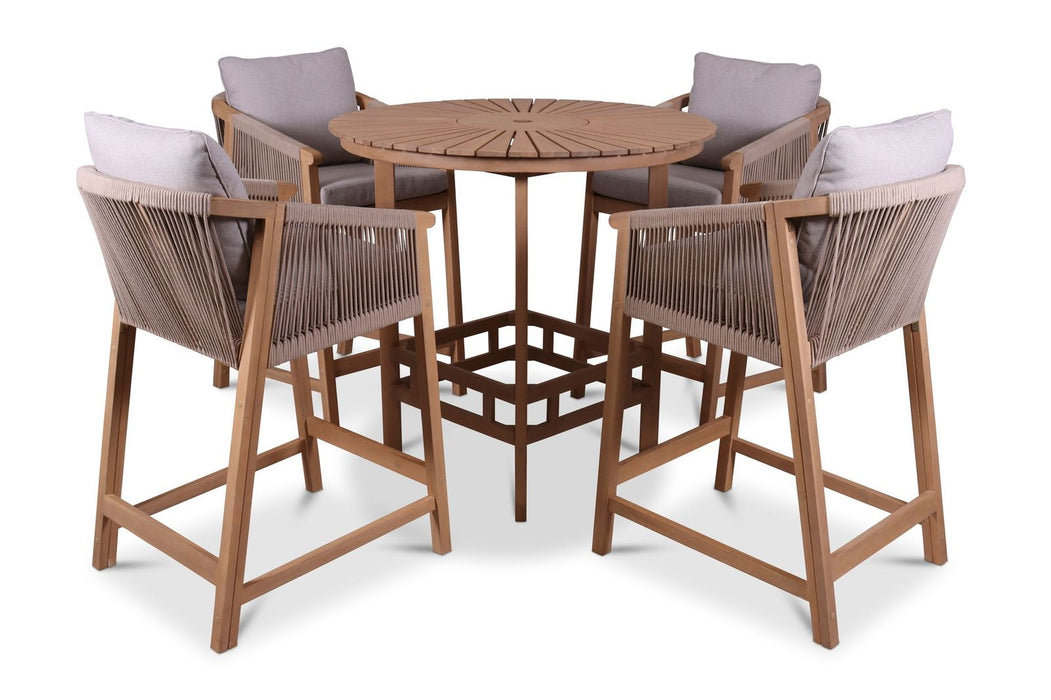 Roma 4 Seat Bar Set with Deluxe Chairs from Royalcraft