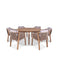 Roma Deluxe Dining Set on white background
