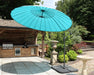 Aqua 3 Mtr Shanghai Cantilever Parasol on a Patio Lifestyle Photo