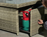 Wentworth Firepit Table Set Gas Canister Drawer