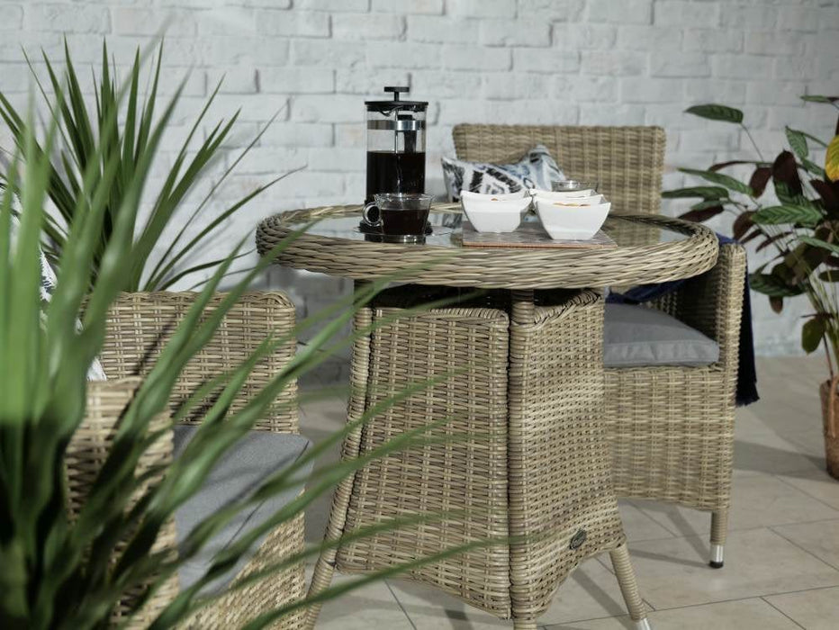 Wentworth 2 Seater Bistro Set Coffee table close-up