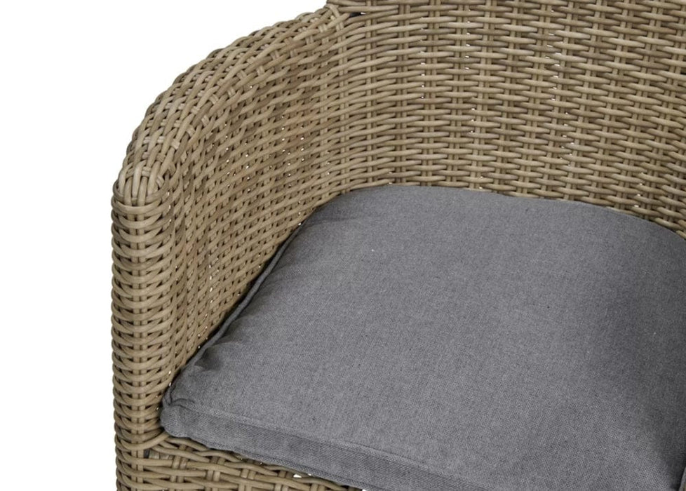 Carver Chair Rattan Weave Close-Up